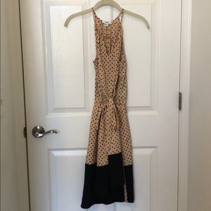 Pink and Black Polka Dot Dress